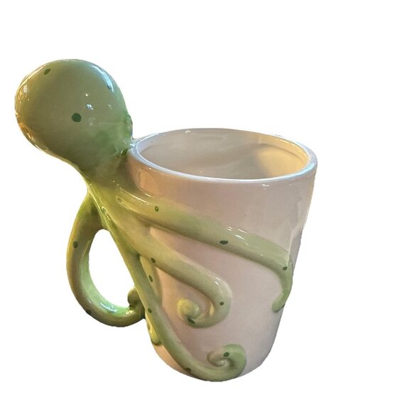 NOVELTY OCTOPUS SHAPED 3D HANDLE COFFEE MUG CUP - Picture 2 of 7